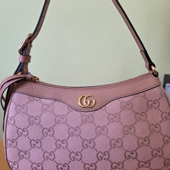 ❤️RESERVED - 1170cad - NEW!!! Gucci Pink Shoulder Bag - Picture 9 of 13